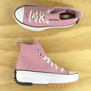 Converse Run Star Hike High Top Platform Pink Size 5